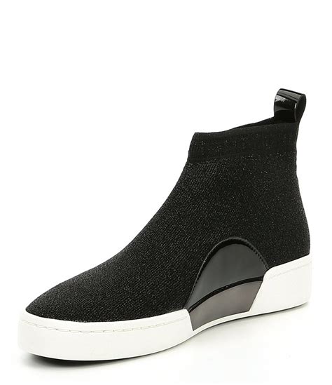 michael michael kors grover slip on sneakers|michael kors stretch knit sneakers.